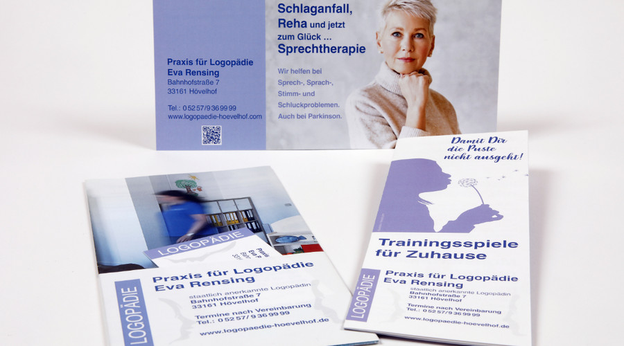 Wortart, Almut Thöring, Eva Rensing, Logopädie, Hövelhof, Flyer, Karte, Almut Flach